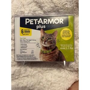 PetArmor Plus Cats Flea and Tick Prevention 6 Month Supply Value Pack Over 1.5lb